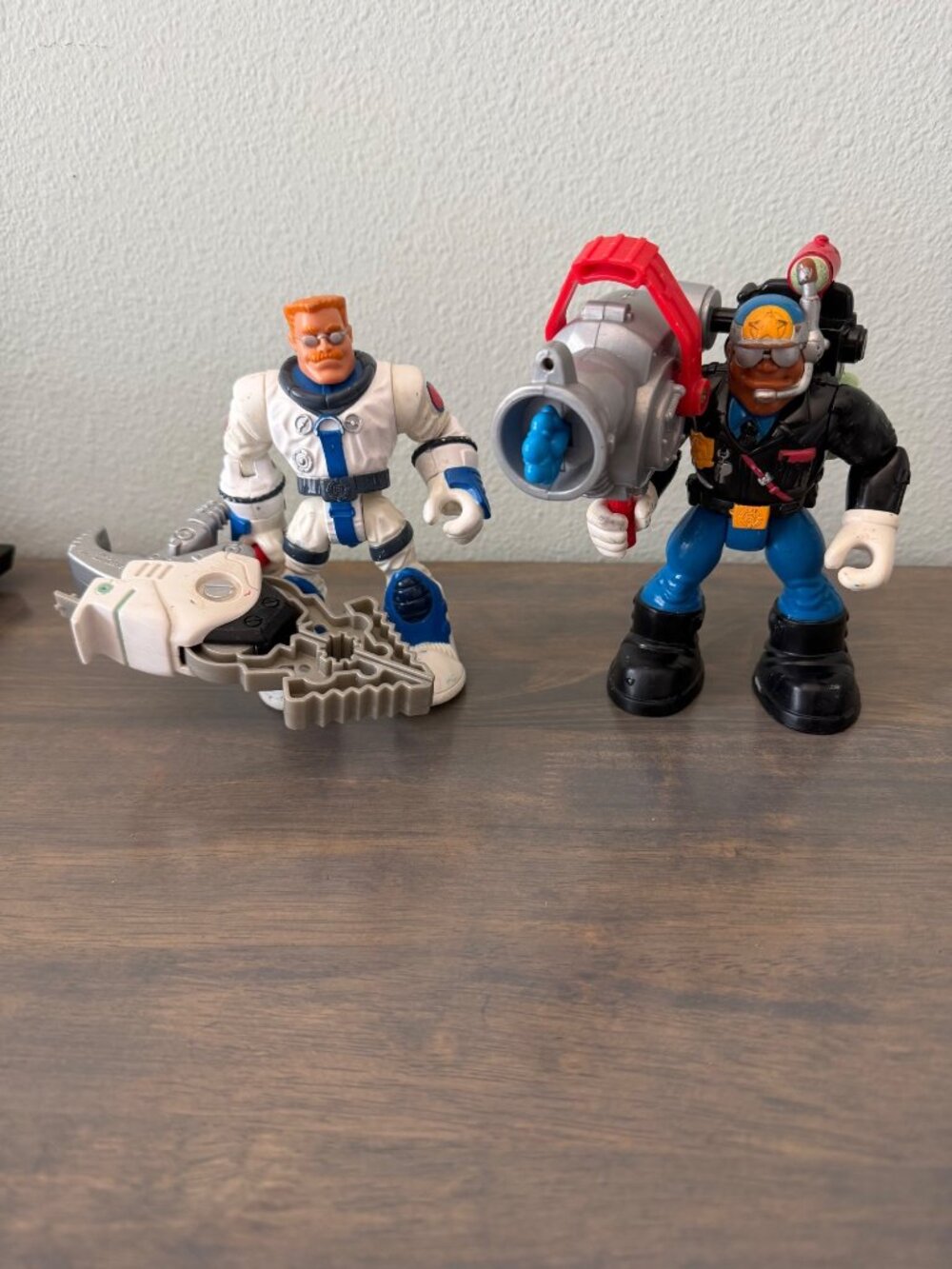 Two Vintage Fisher Price Mattel Rescue Heroes Action Figures